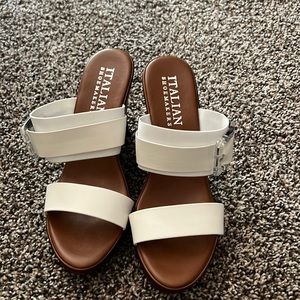 Italian shoemaker wedge sandals